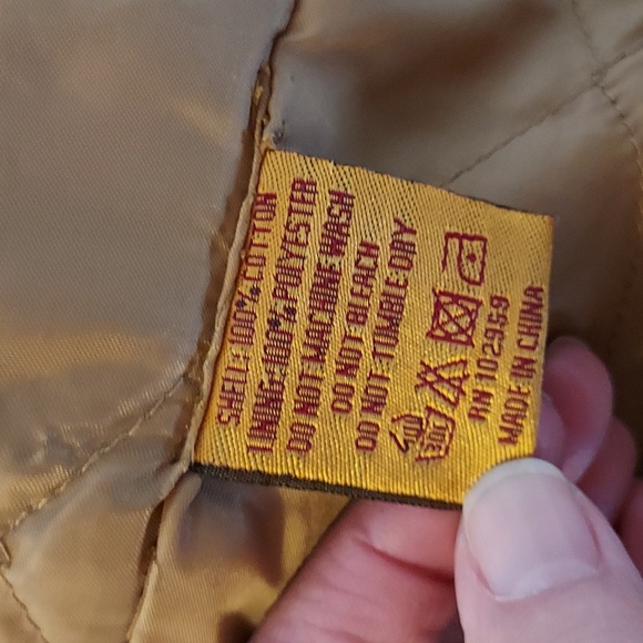 Funhouse Jeans Women's Coat Jacket Y2K Denim Tan Quilted Lining Hip Leng… - Picture 15 of 16